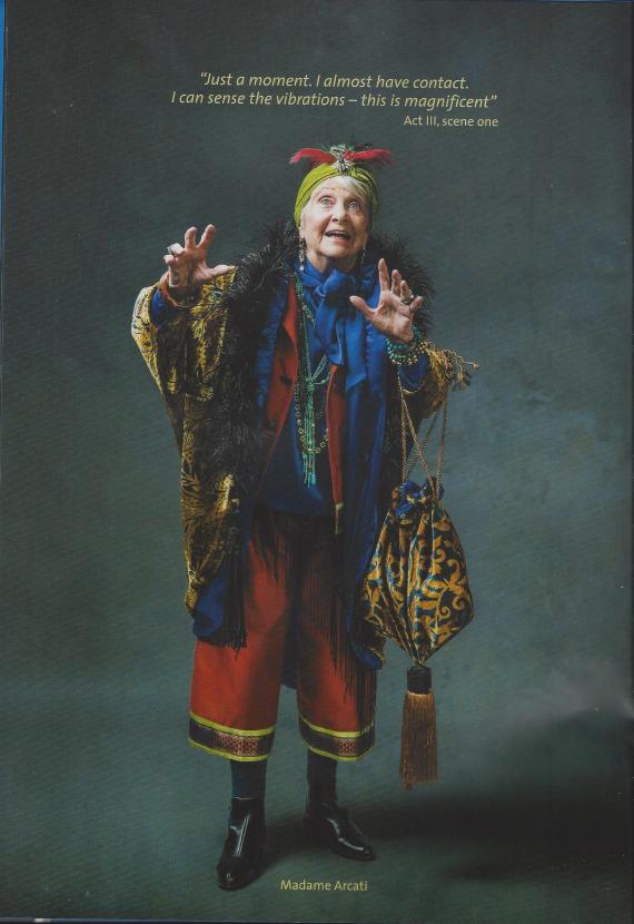 Madame Arcardi, Blithe Spirit Stamford Shakespeare Company 2019 production. (Scan from the programme)