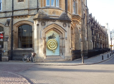 Grasshopper clock at Corpus Christi College I used this photo for the cover of Killing Time in Cambridge